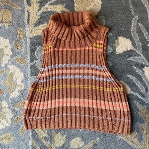 Free People Edith Vest Berry Petals Combo Sz Medium